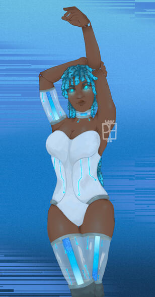 fully shaded, simple bg